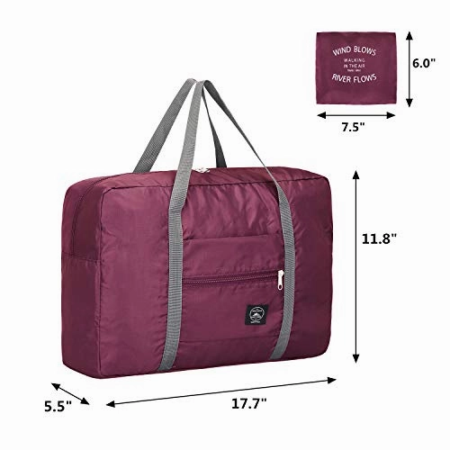 G4Free Lightweight Foldable Travel Duffel Bag Carry-on Luggage Airlines Trip Tote Bag Accessories