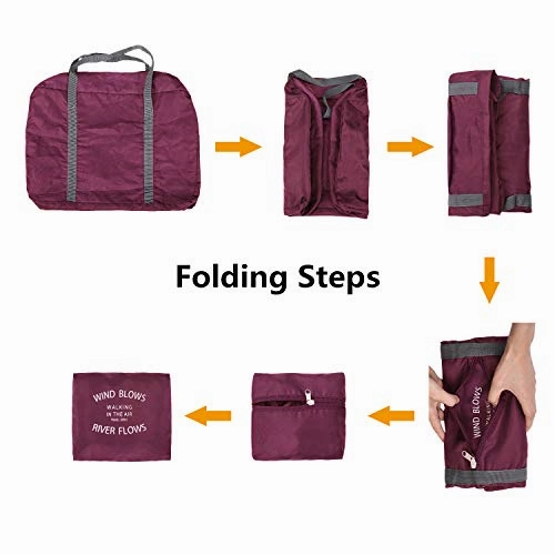 G4Free Lightweight Foldable Travel Duffel Bag Carry-on Luggage Airlines Trip Tote Bag Accessories