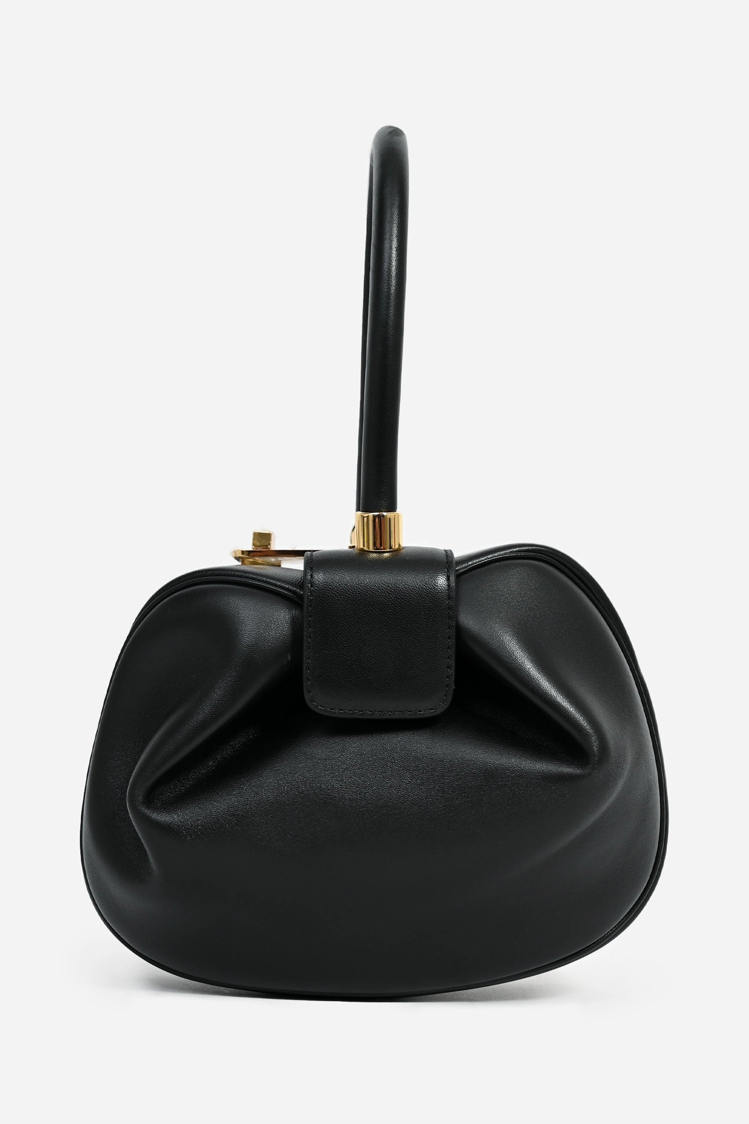 Gabriela Hearst Black Leather 'Nina' Top Handle Bag