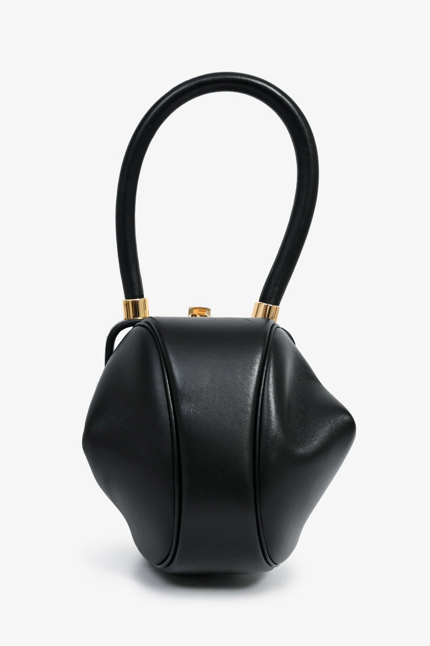 Gabriela Hearst Black Leather 'Nina' Top Handle Bag