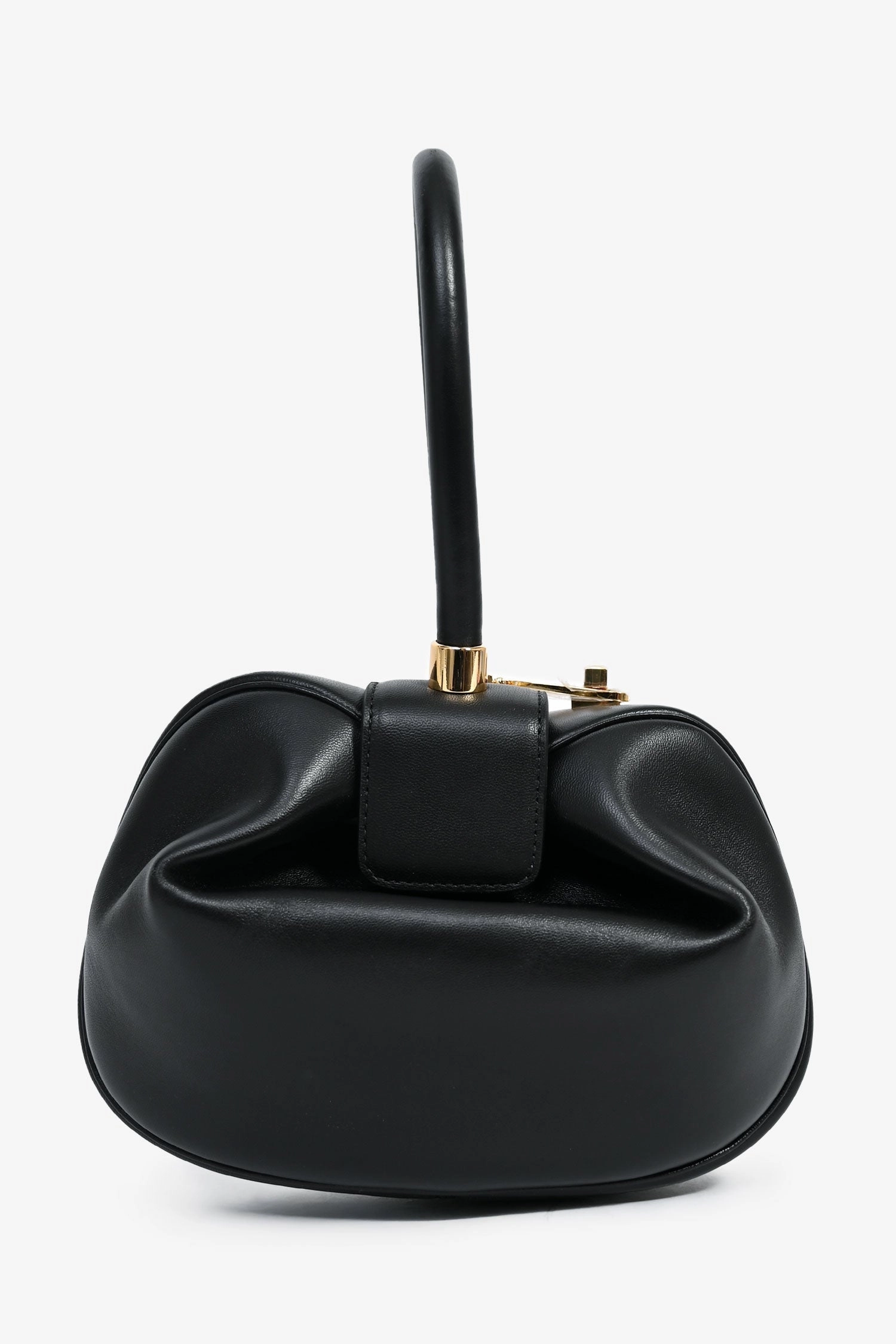 Gabriela Hearst Black Leather 'Nina' Top Handle Bag