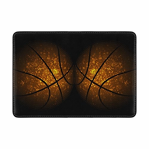 Galaxy Basketball Genuine Leather UAS Passport Holder Travel Wallet Cover Case