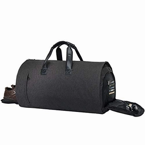 Garment Bag Duffel Luggage Oversized Waterproof,Suit/Blazer Bags/Carry-Garment/Travel/Weekend (Black) 