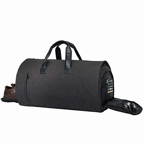 Garment Bag Duffel Luggage Oversized Waterproof,Suit/Blazer Bags/Carry-Garment/Travel/Weekend (Black) 