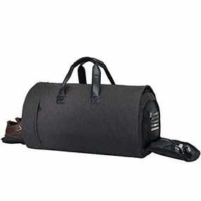 Garment Bag Duffel Luggage Oversized Waterproof,Suit/Blazer Bags/Carry-Garment/Travel/Weekend (Black) 