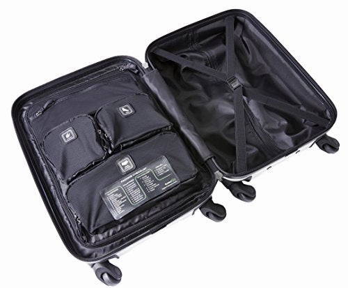 Genius Pack 21" Aerial Hardside Carry On Luggage Spinner - Smart, Organized, Lightweight Suitcase