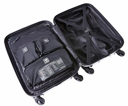 Genius Pack 21" Aerial Hardside Carry On Luggage Spinner - Smart, Organized, Lightweight Suitcase