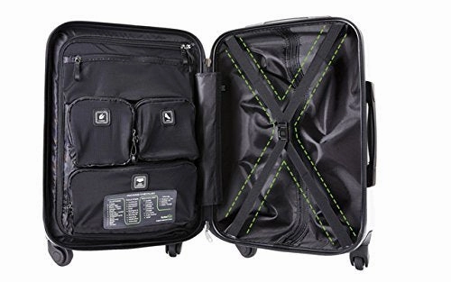 Genius Pack 21" Aerial Hardside Carry On Luggage Spinner - Smart, Organized, Lightweight Suitcase
