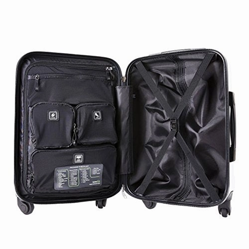 Genius Pack 21" Aerial Hardside Carry On Luggage Spinner - Smart, Organized, Lightweight Suitcase