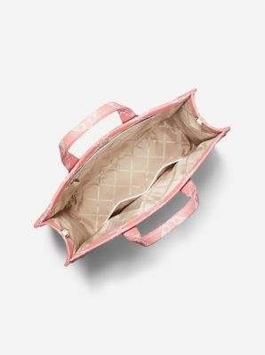 Gigi Large Empire Logo Jacquard Tote Bag