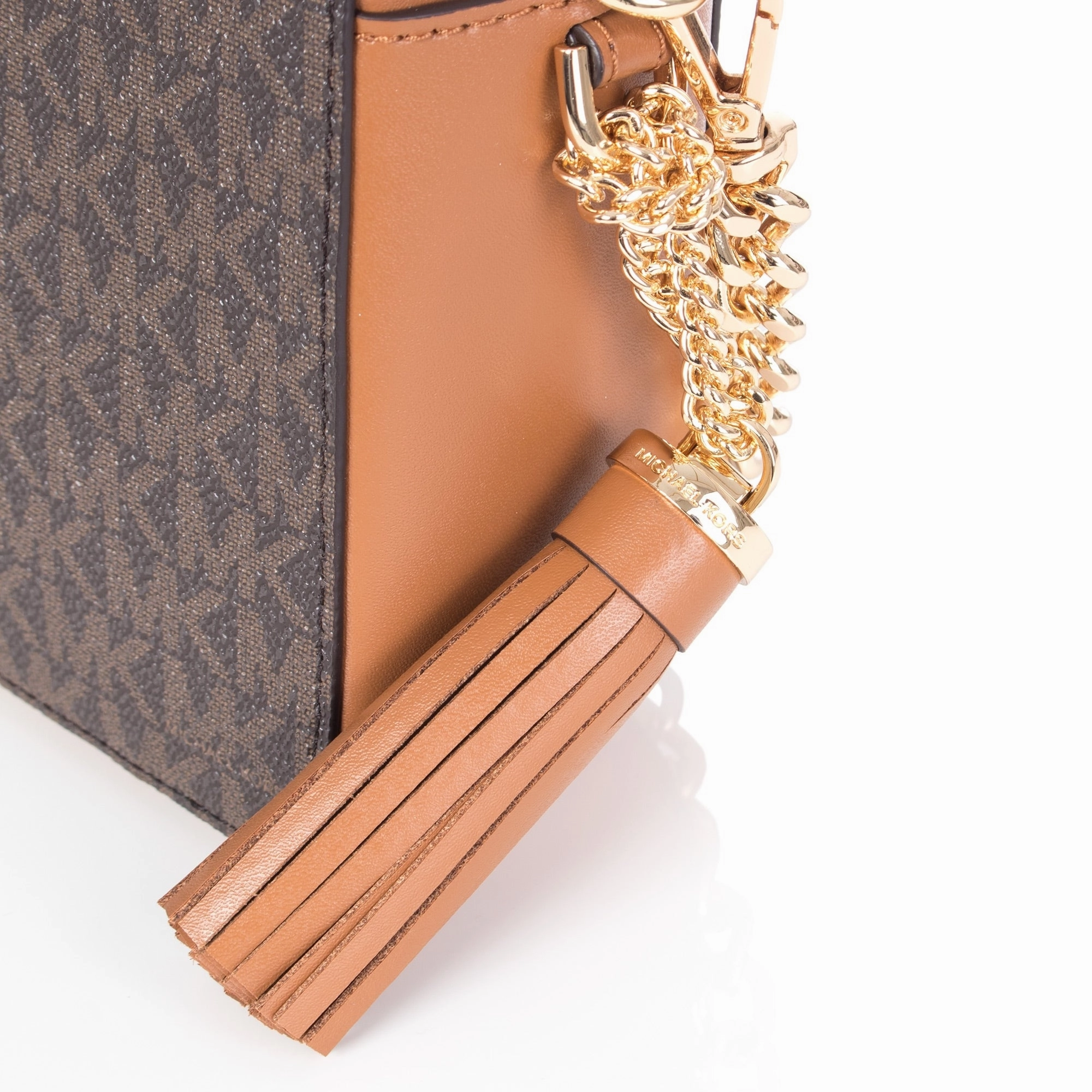 Ginny Medium Logo camera bag in brown