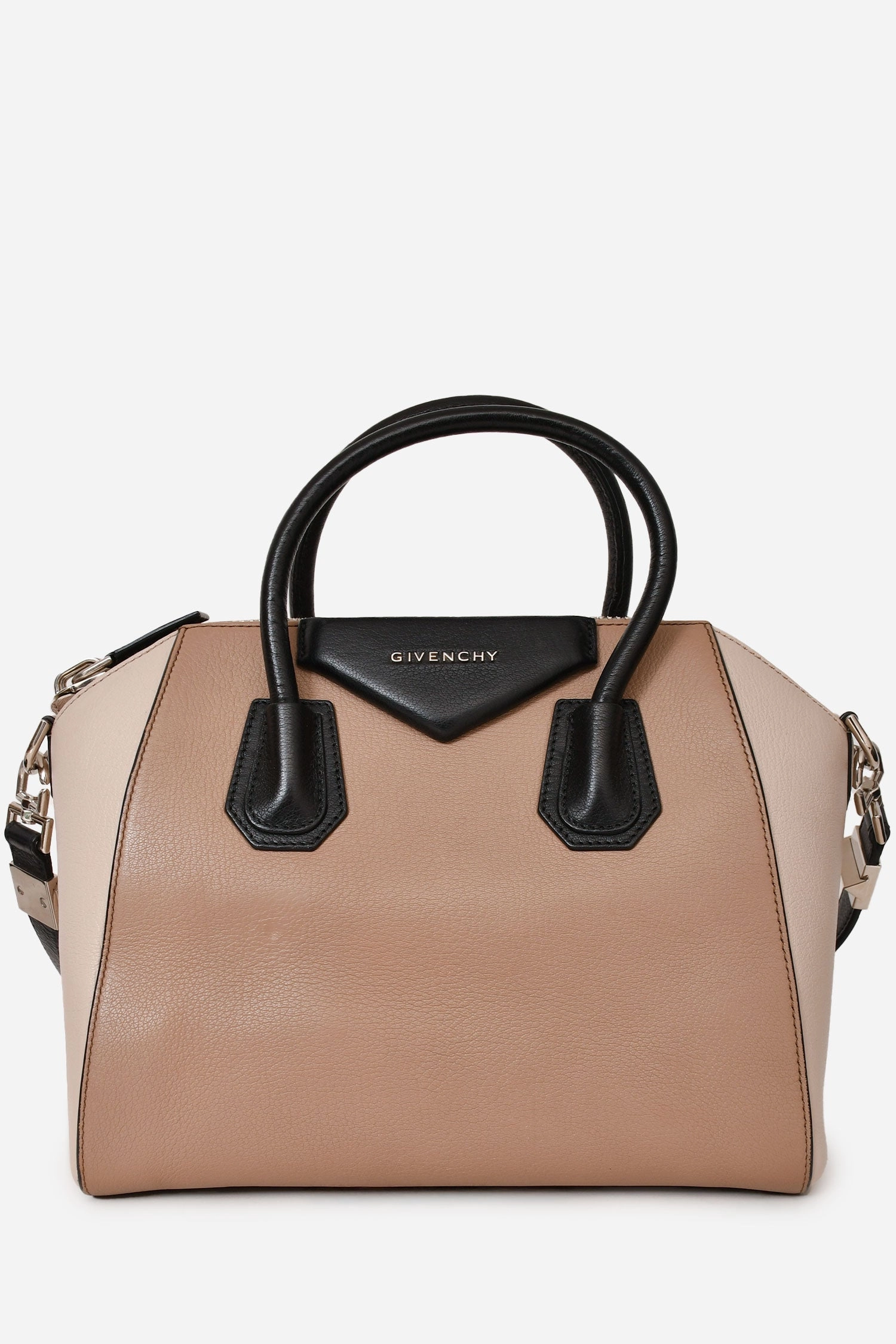 Givenchy Beige/ Black Tri-Colour Antigona Top Handle with Strap (As Is)