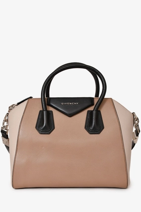 Givenchy Beige/ Black Tri-Colour Antigona Top Handle with Strap (As Is)