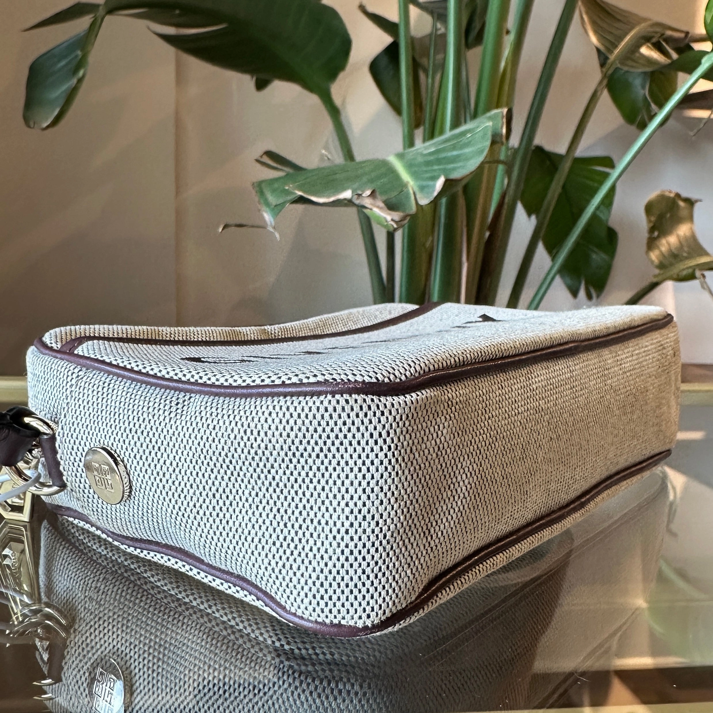 GIVENCHY Bond Beige Canvas Crossbody