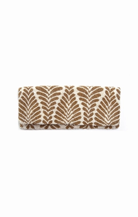Gold Beaded Clutch