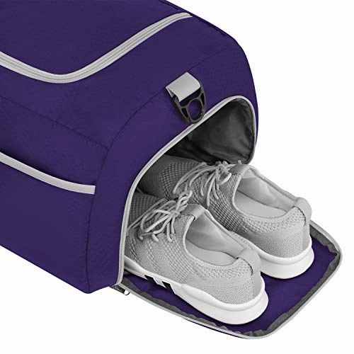 Gonex 50L Packable Travel Duffle, Lightweight Luggage Duffel Sports Gym Bag with Shoe Compartment