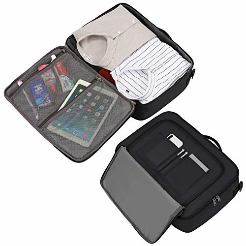 Gonex Travel Duffel Bag 20L, Portable Carry on Luggage Personal Item Bag for Airlines, Water& Tear-Resistant Black