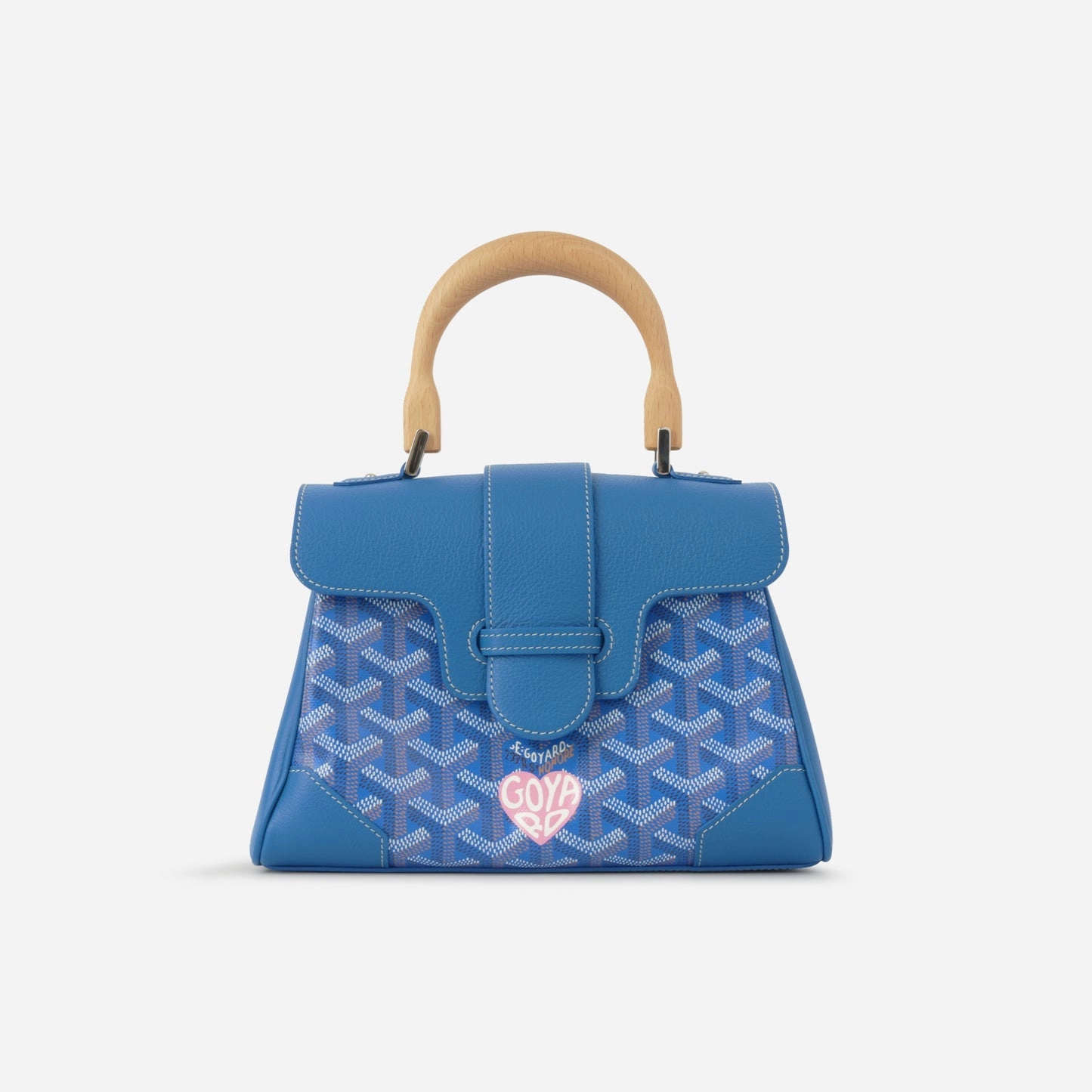 Goyard - Sagon Souple Mini Bag - Blue Goyardine PHW - Unused