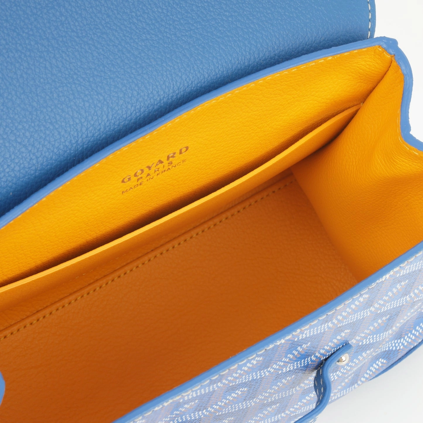 Goyard - Sagon Souple Mini Bag - Blue Goyardine PHW - Unused
