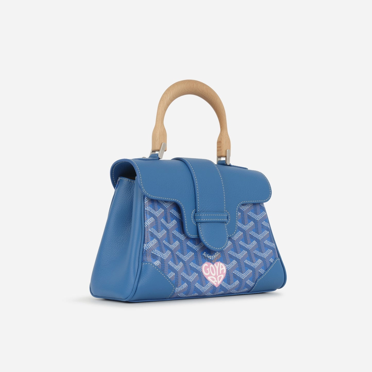 Goyard - Sagon Souple Mini Bag - Blue Goyardine PHW - Unused