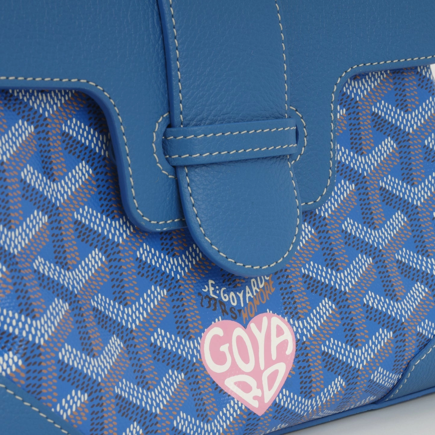 Goyard - Sagon Souple Mini Bag - Blue Goyardine PHW - Unused