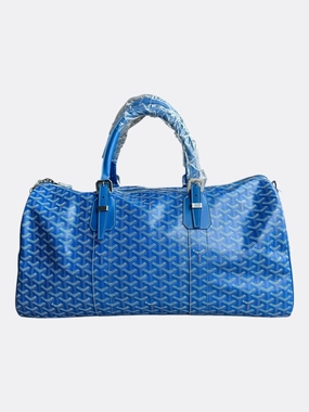 Goyard Blue Boston 50 Duffel Bag