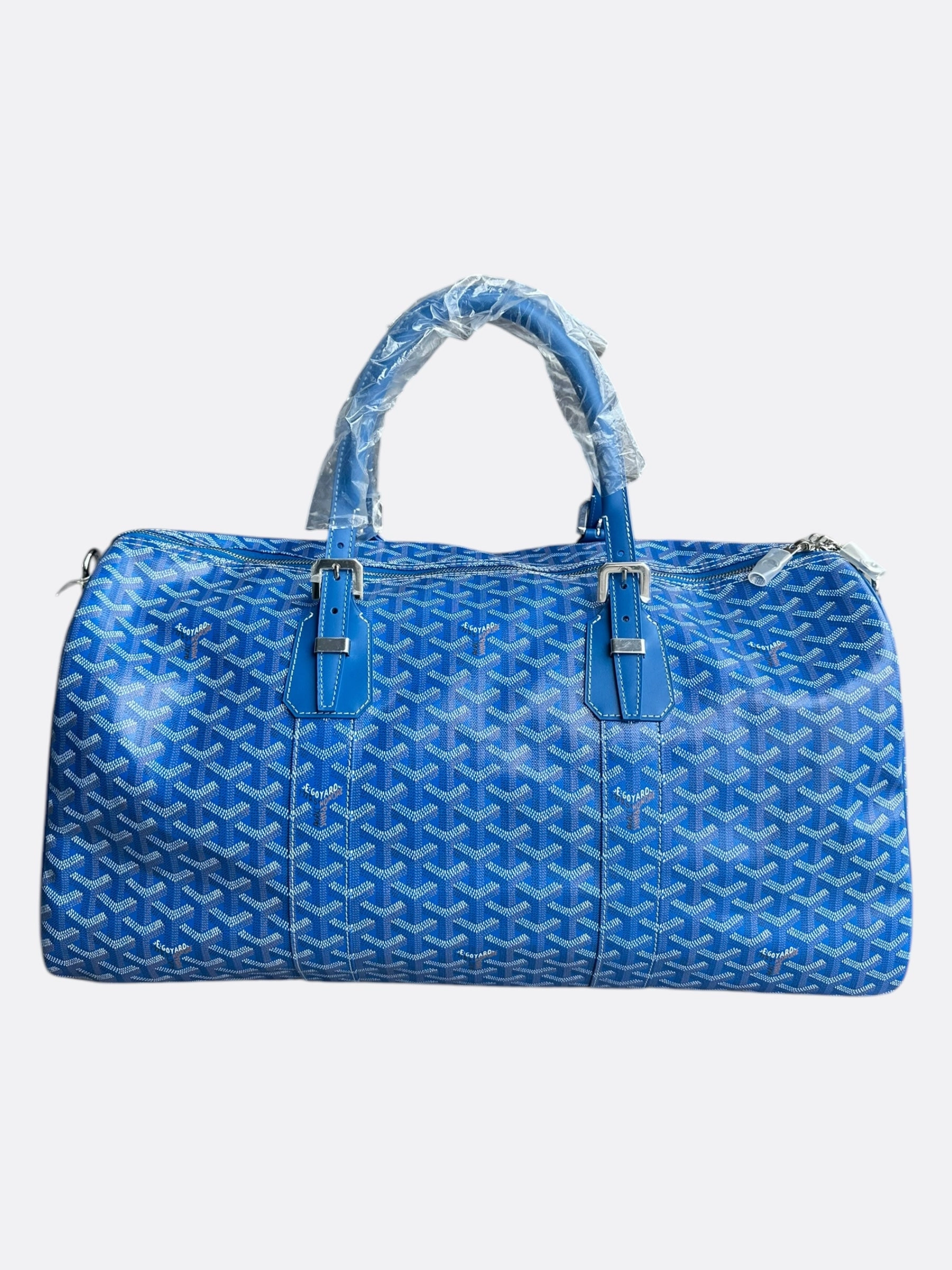 Goyard Blue Boston 50 Duffel Bag