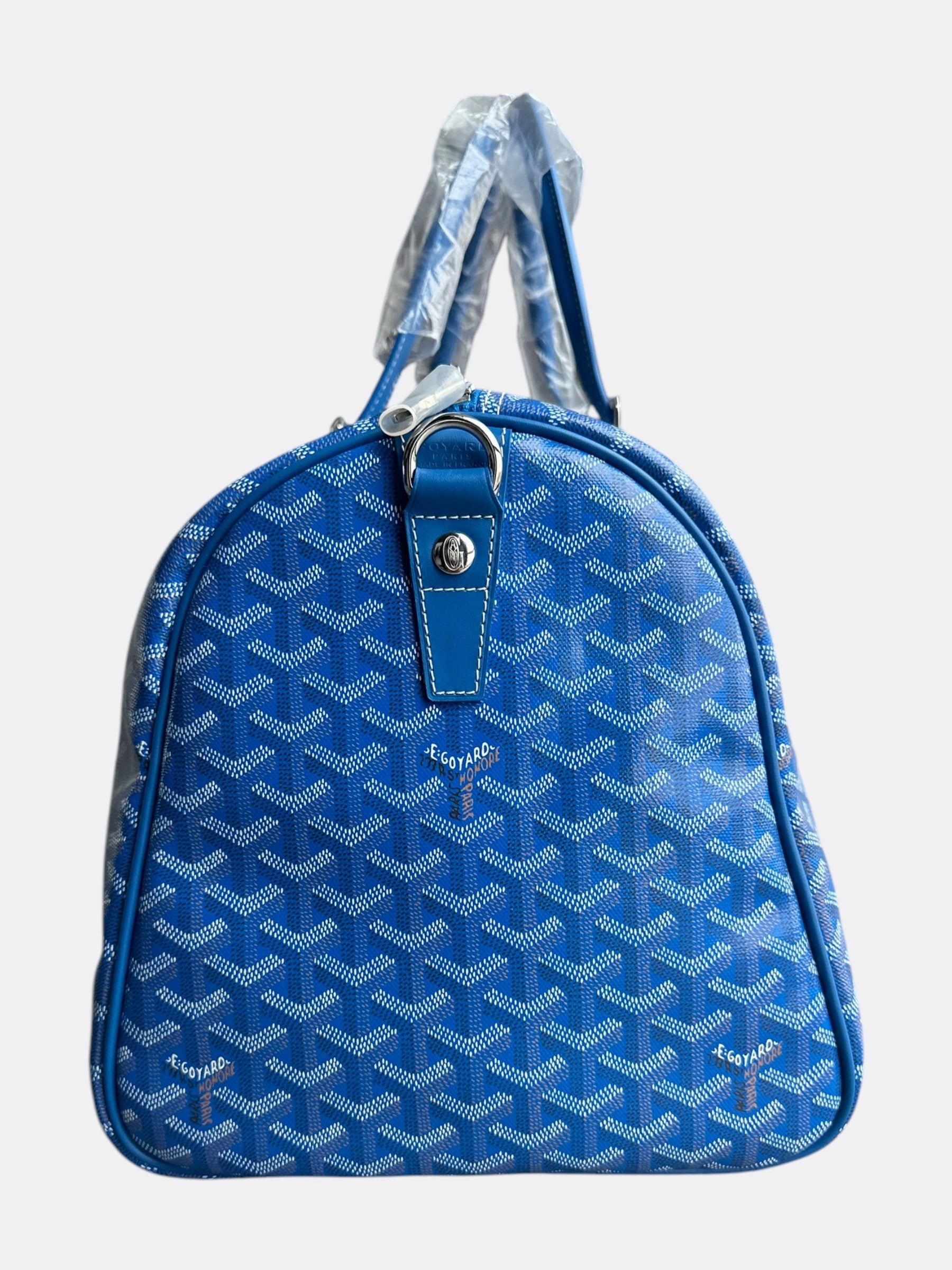 Goyard Blue Boston 50 Duffel Bag