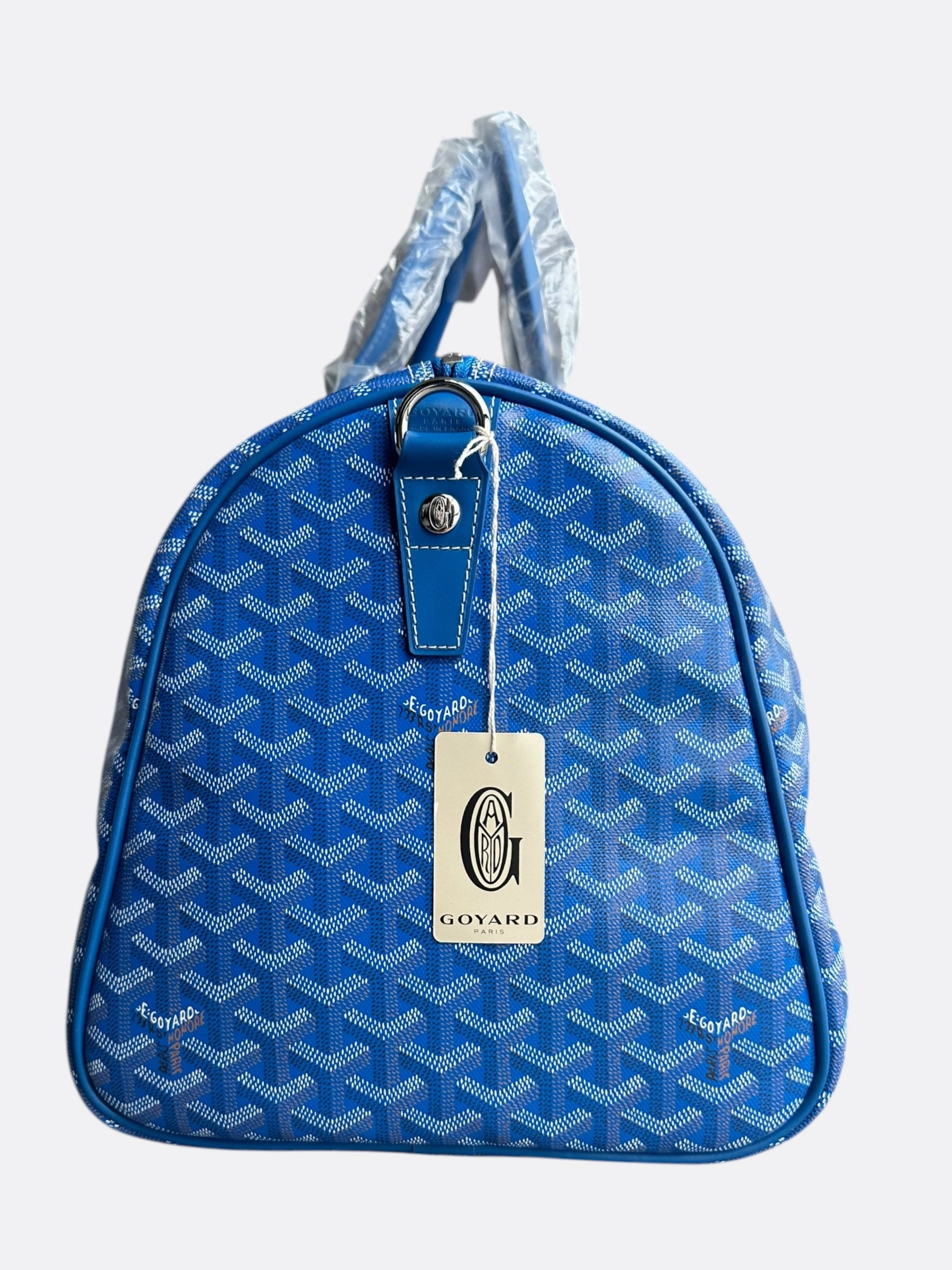 Goyard Blue Boston 50 Duffel Bag