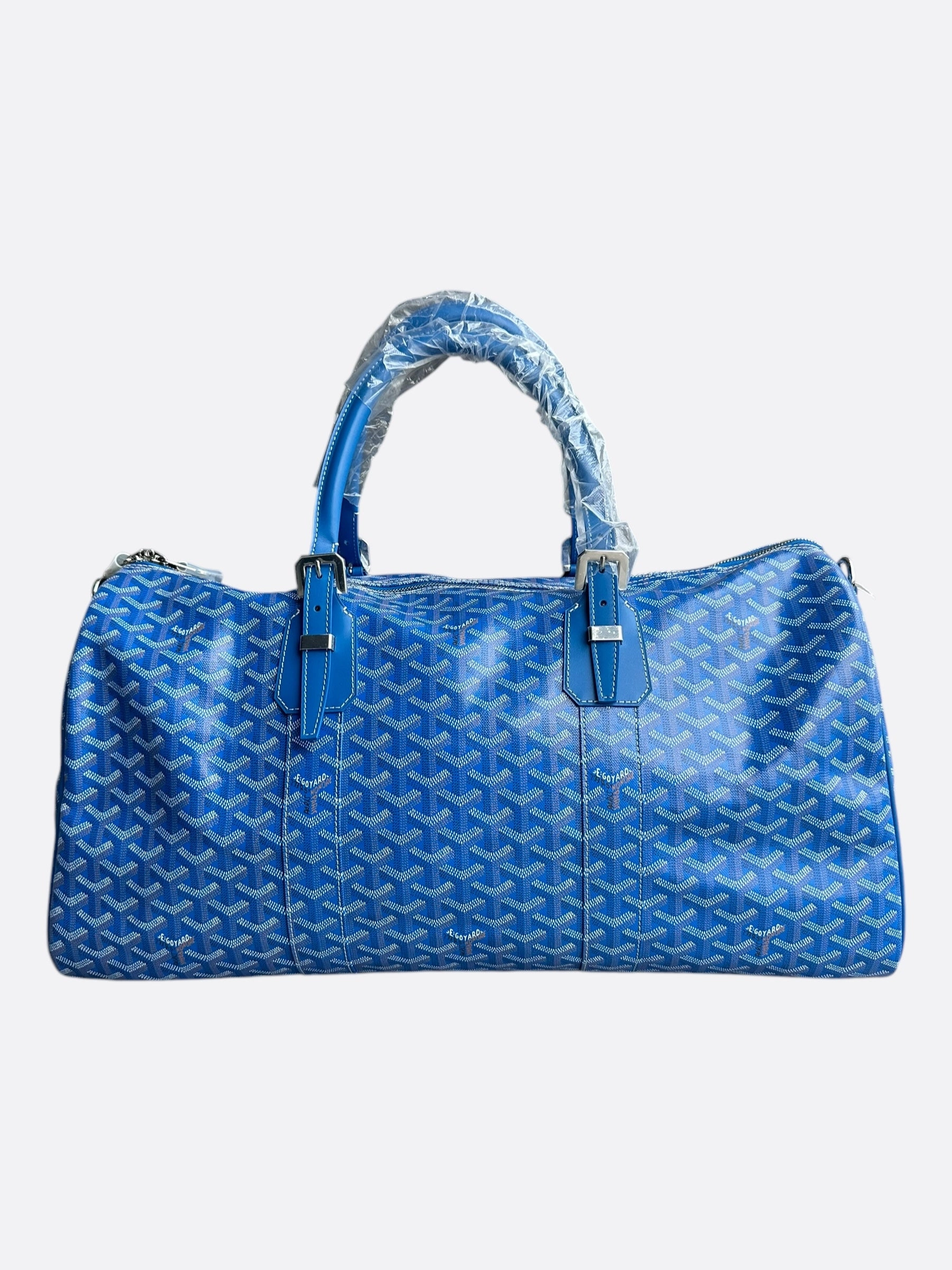 Goyard Blue Boston 50 Duffel Bag