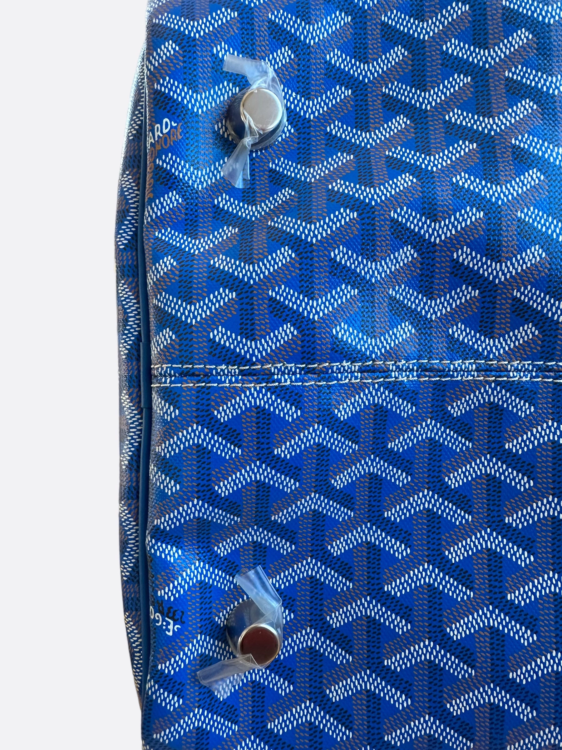 Goyard Blue Boston 50 Duffle Bag