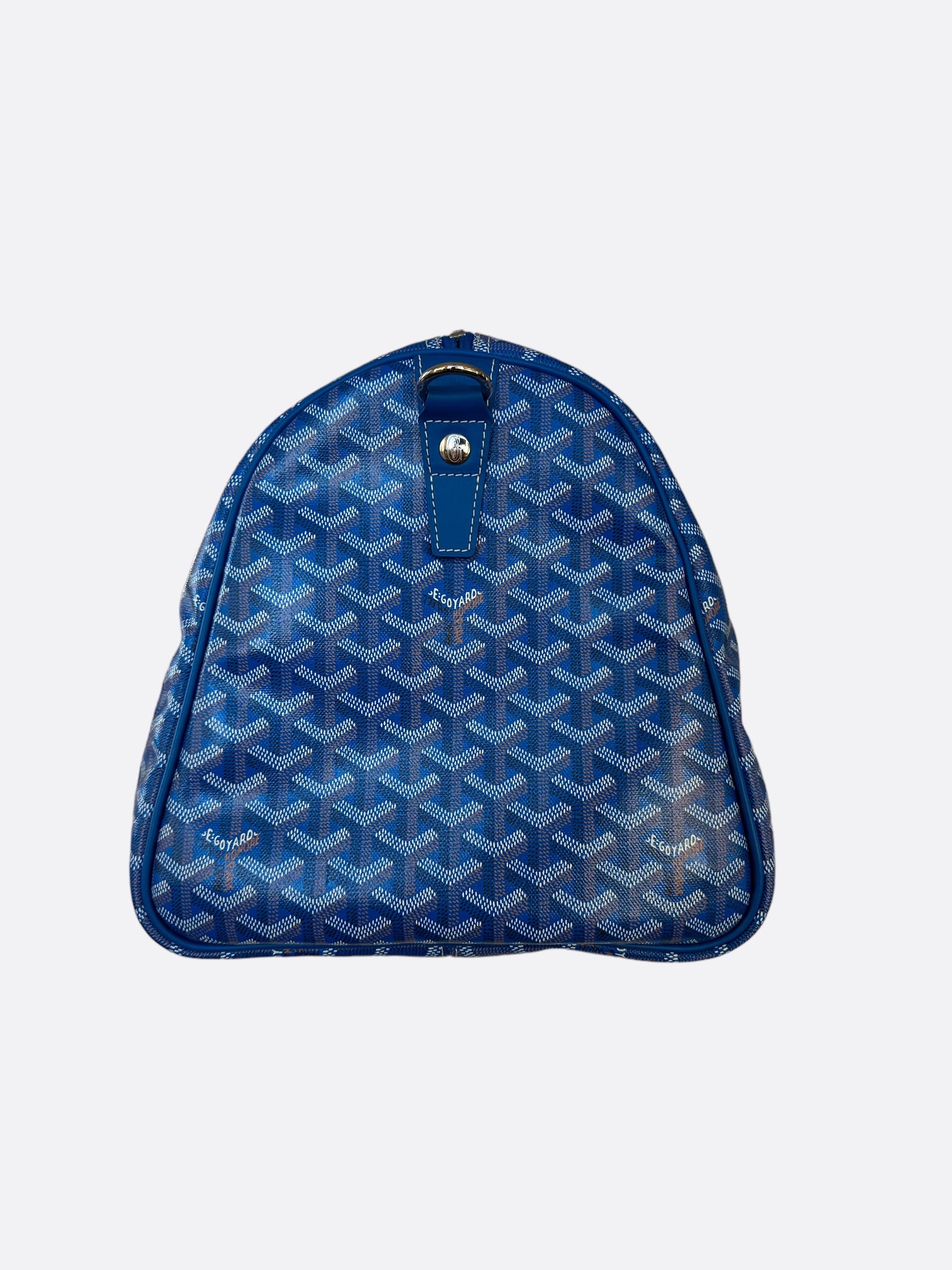Goyard Blue Boston 50 Duffle Bag
