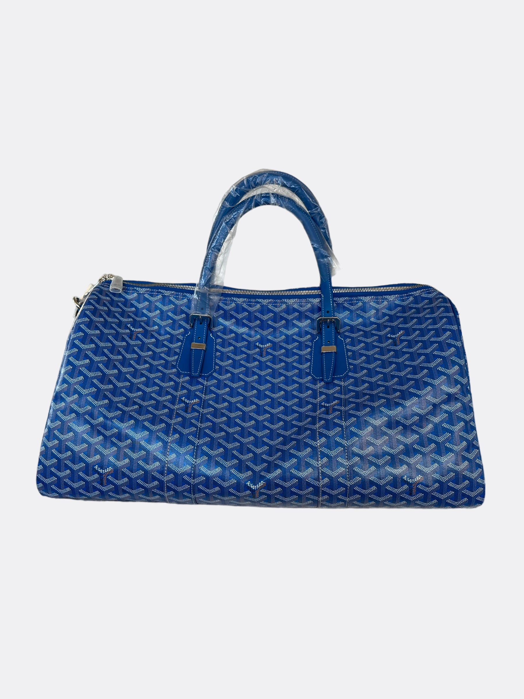 Goyard Blue Boston 50 Duffle Bag
