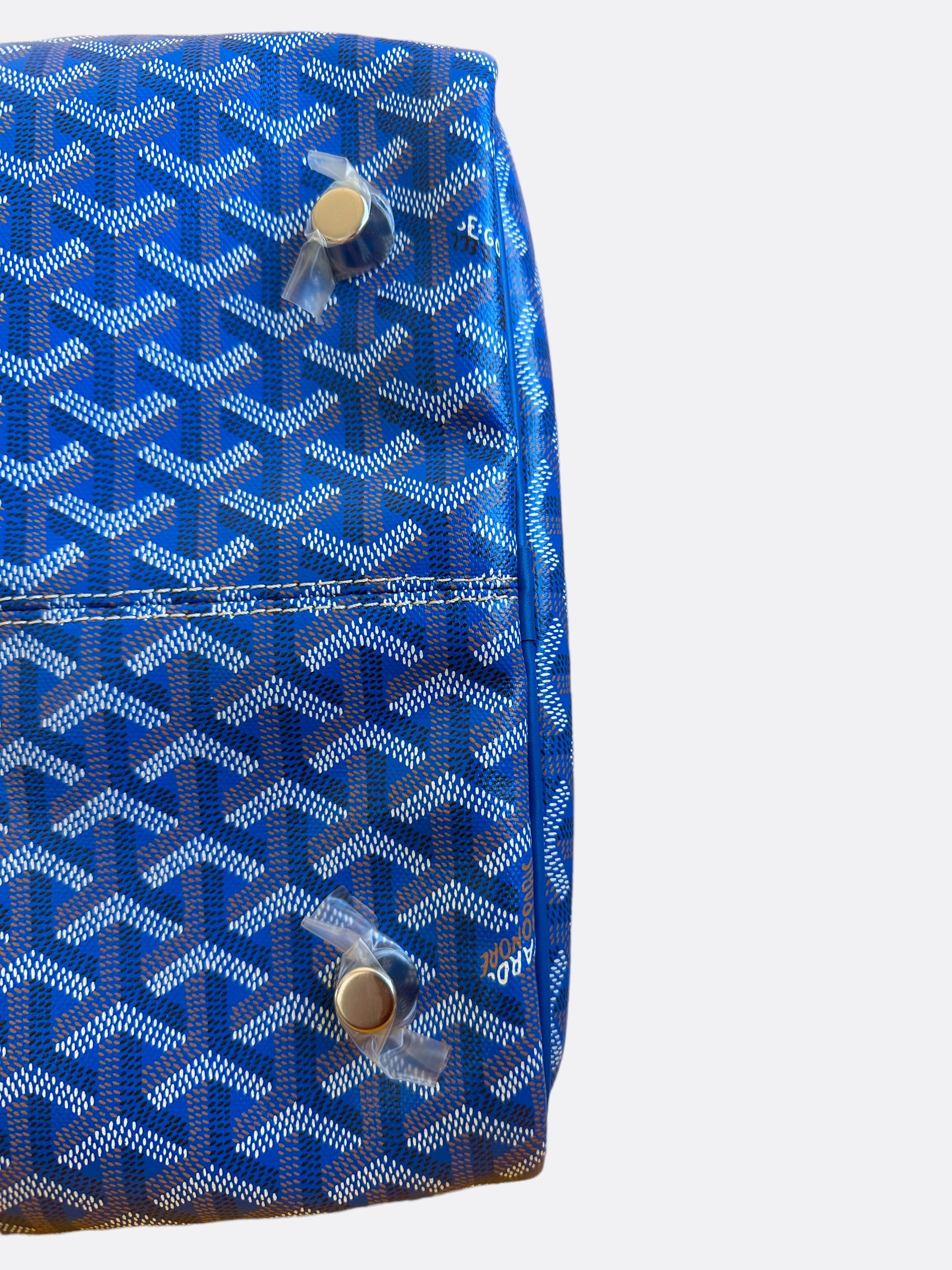 Goyard Blue Boston 50 Duffle Bag