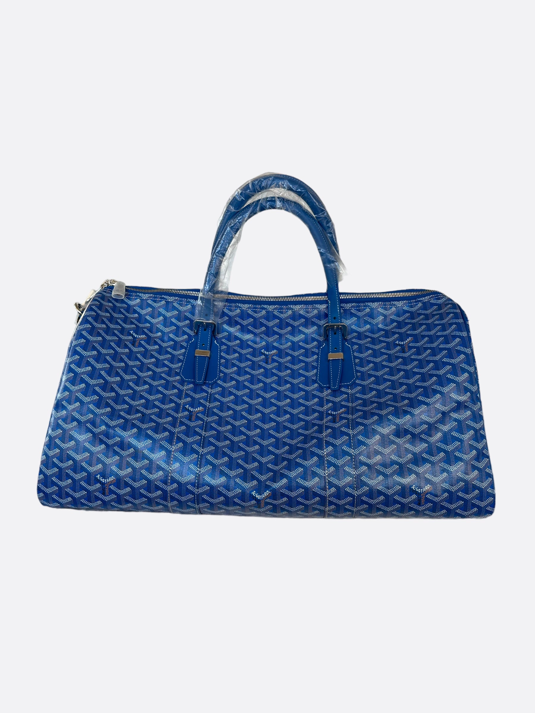 Goyard Blue Boston 50 Duffle Bag