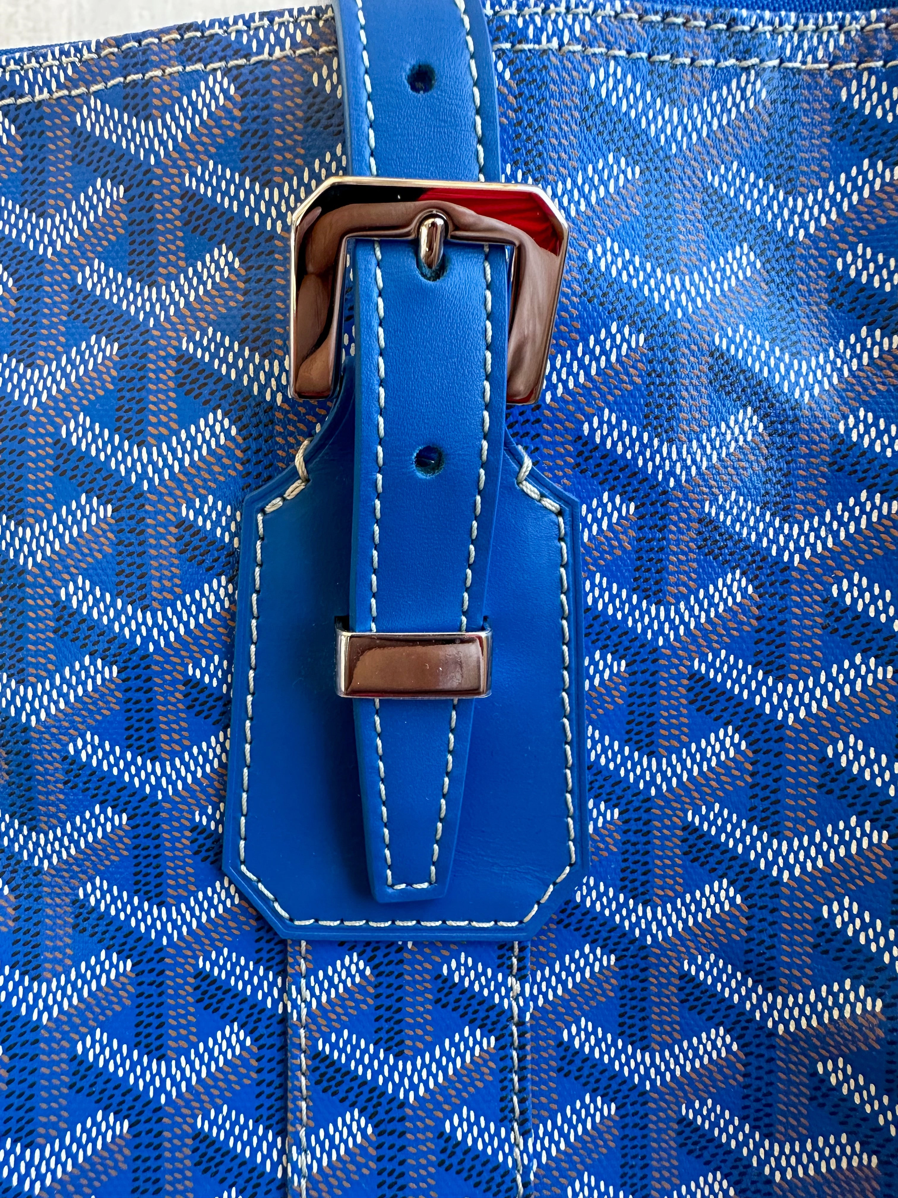 Goyard Blue Boston 50 Duffle Bag