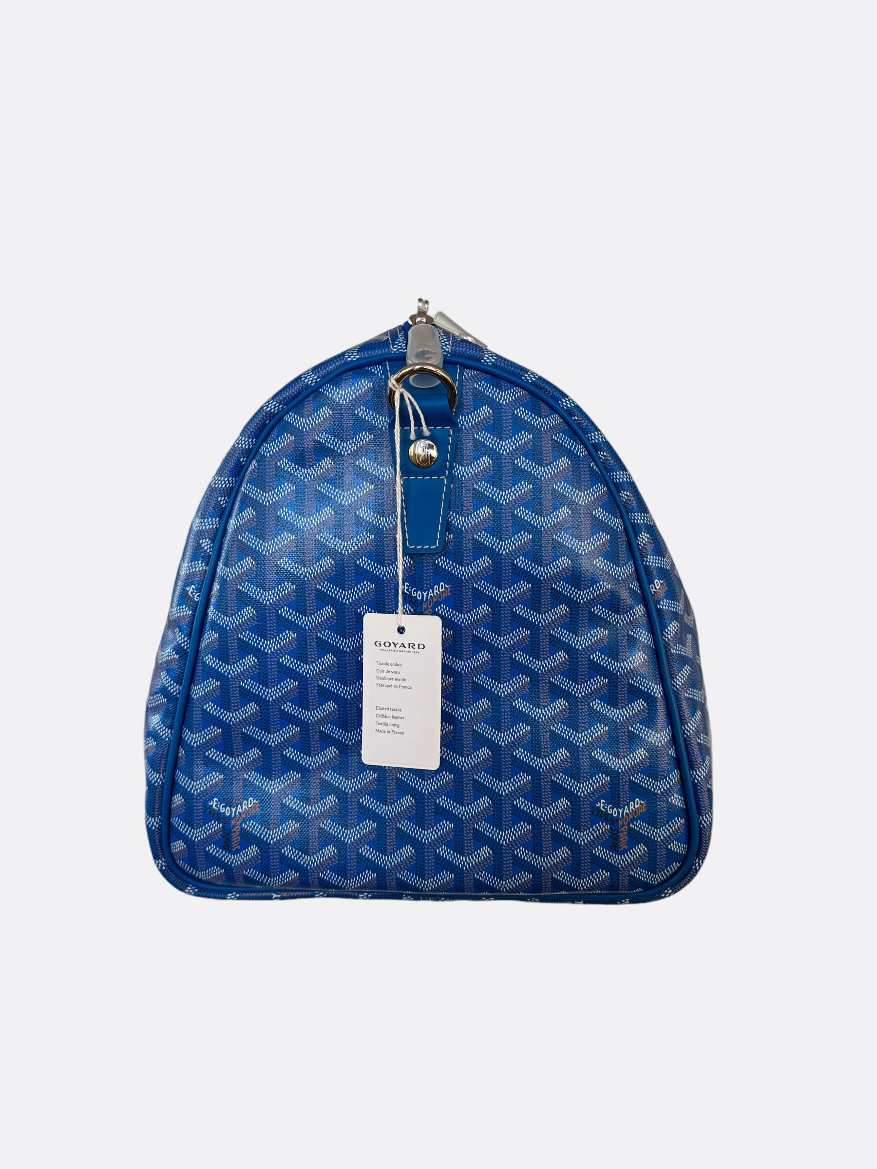 Goyard Blue Boston 50 Duffle Bag
