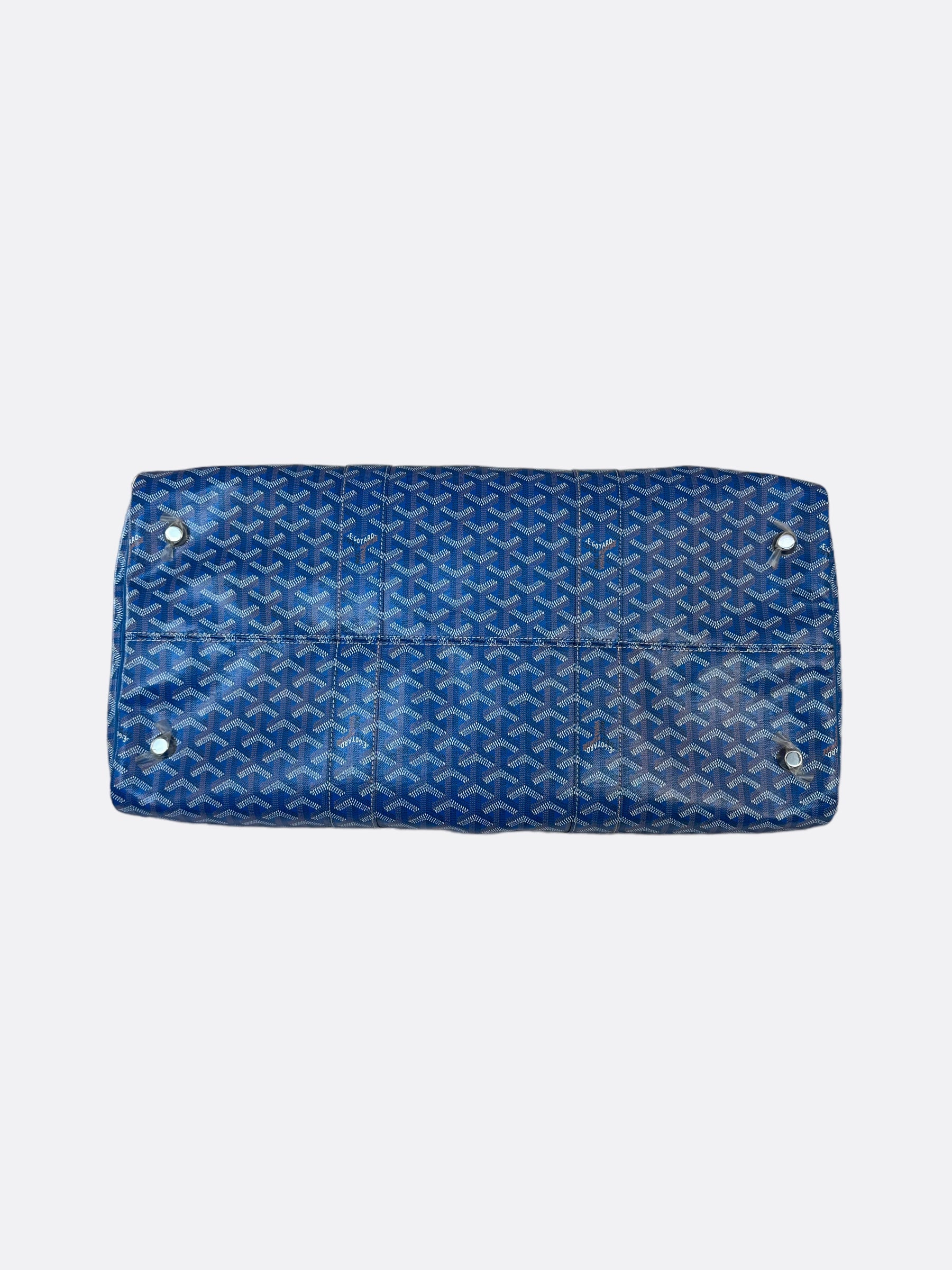 Goyard Blue Boston 50 Duffle Bag