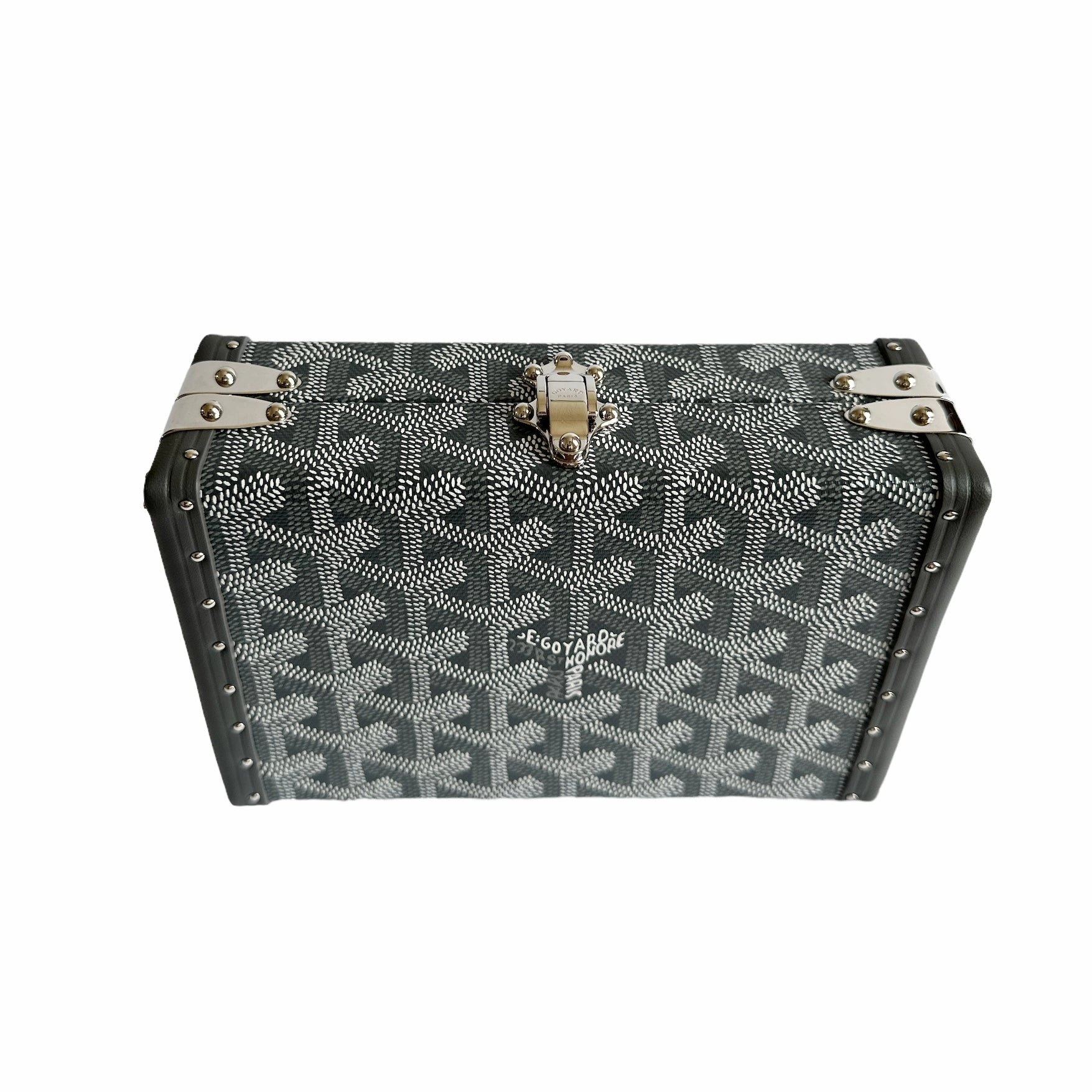 Goyard Minaudiere Trunk - Grey (NWT)