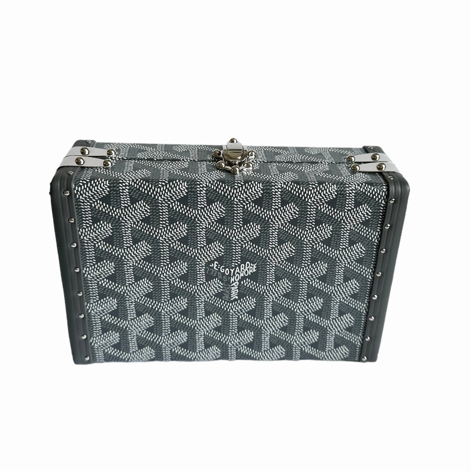 Goyard Minaudiere Trunk - Grey (NWT)