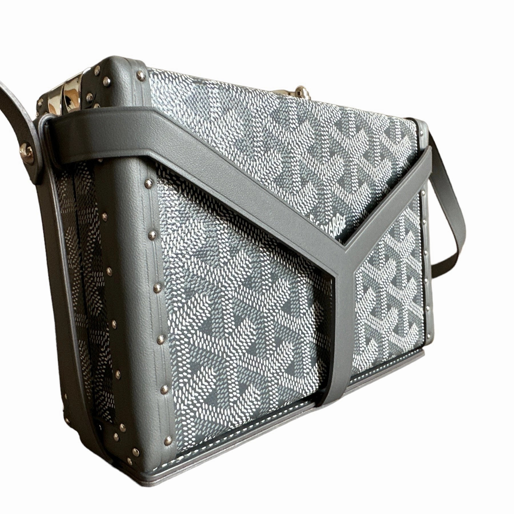 Goyard Minaudiere Trunk - Grey (NWT)