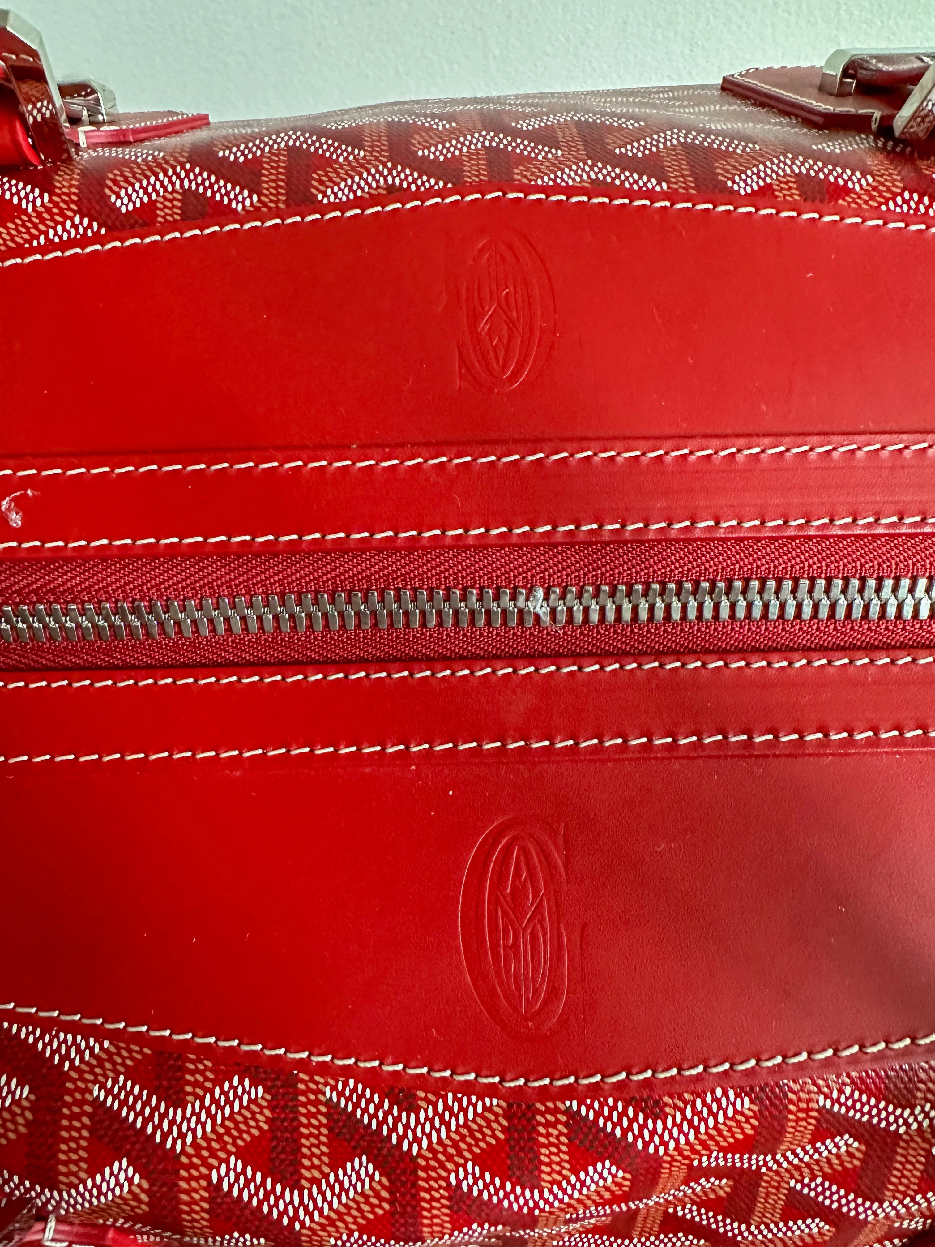 Goyard Red Boeing 55 Duffle Bag