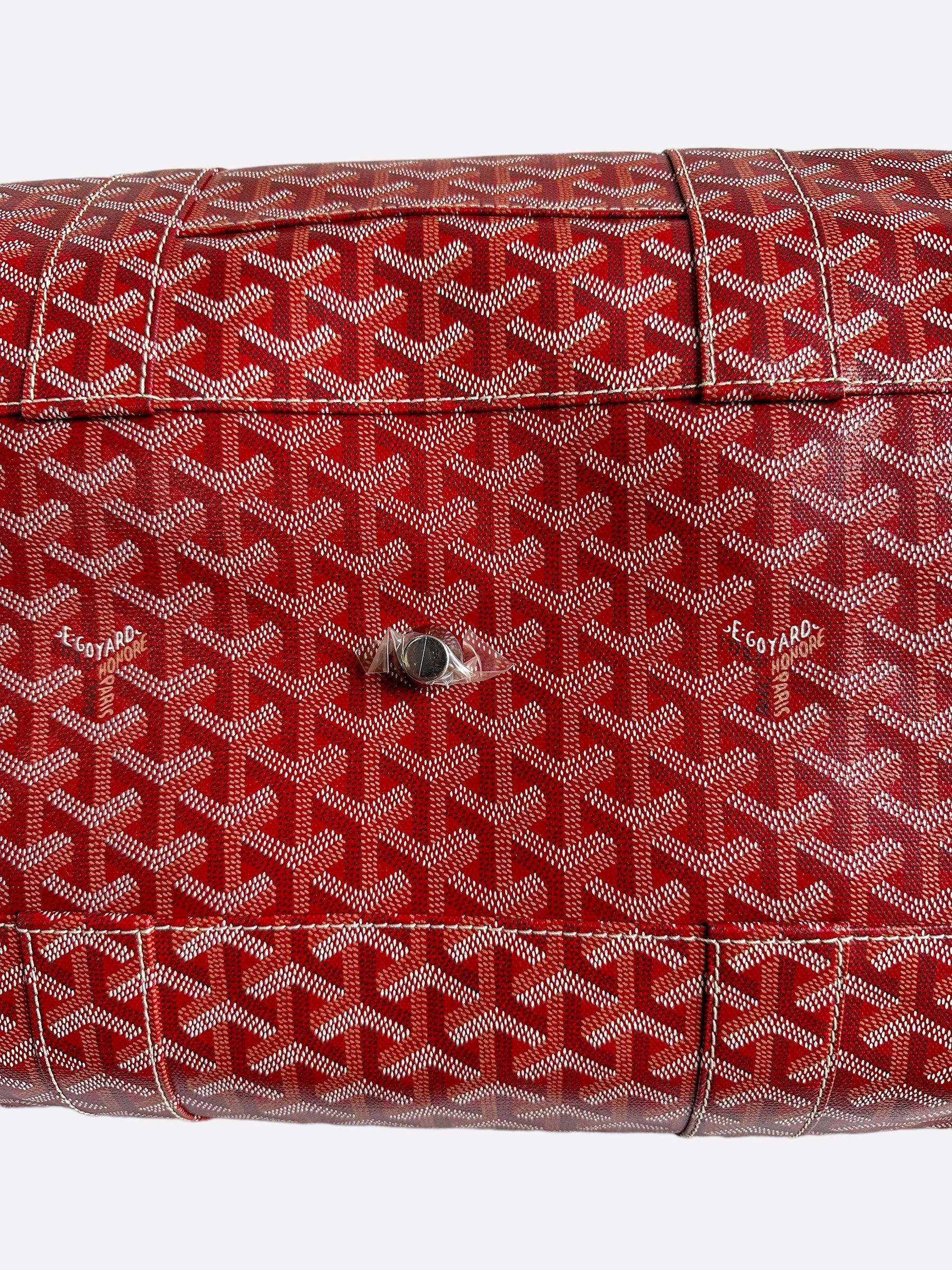 Goyard Red Boeing 55 Duffle Bag