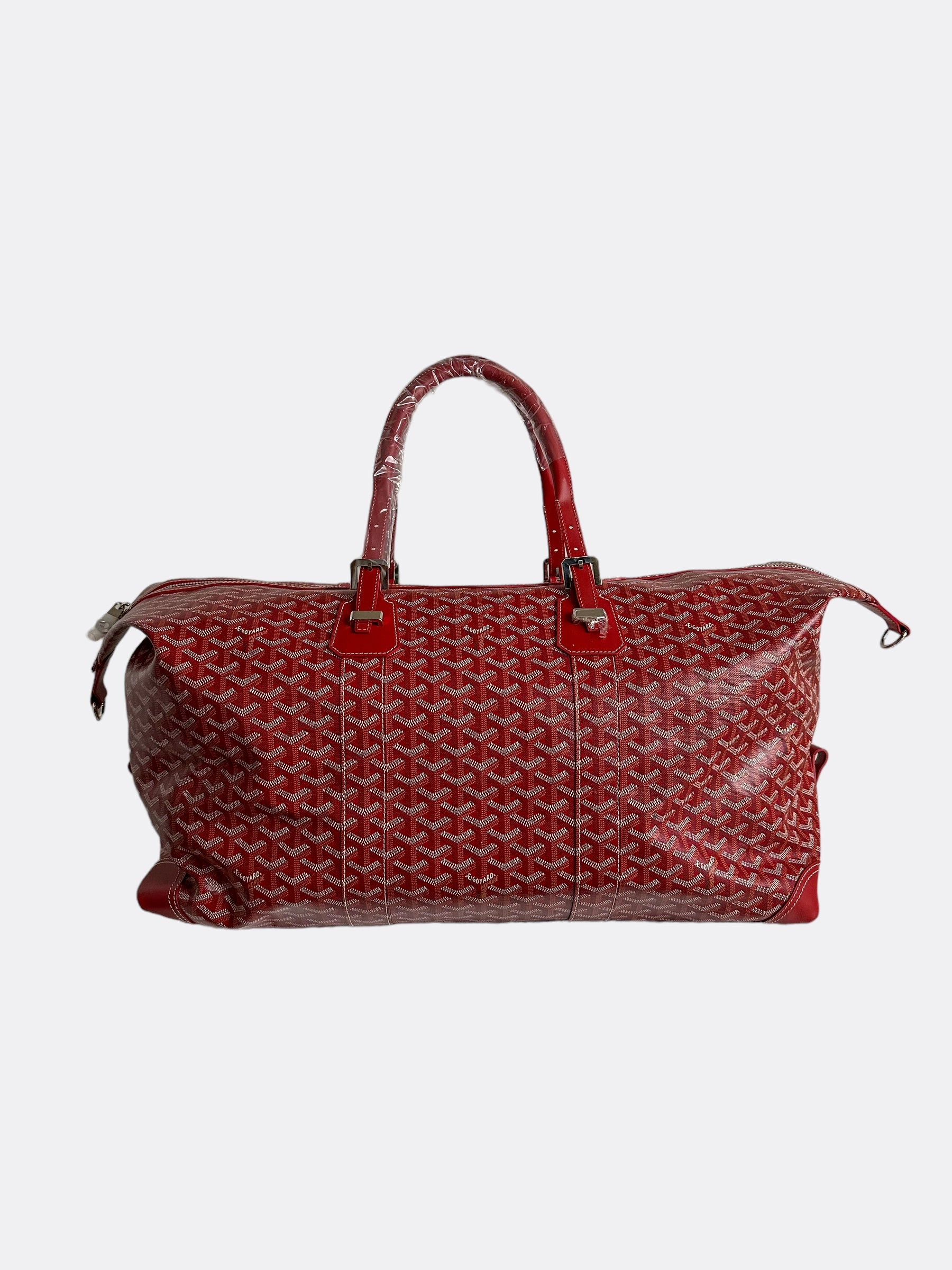 Goyard Red Boeing 55 Duffle Bag