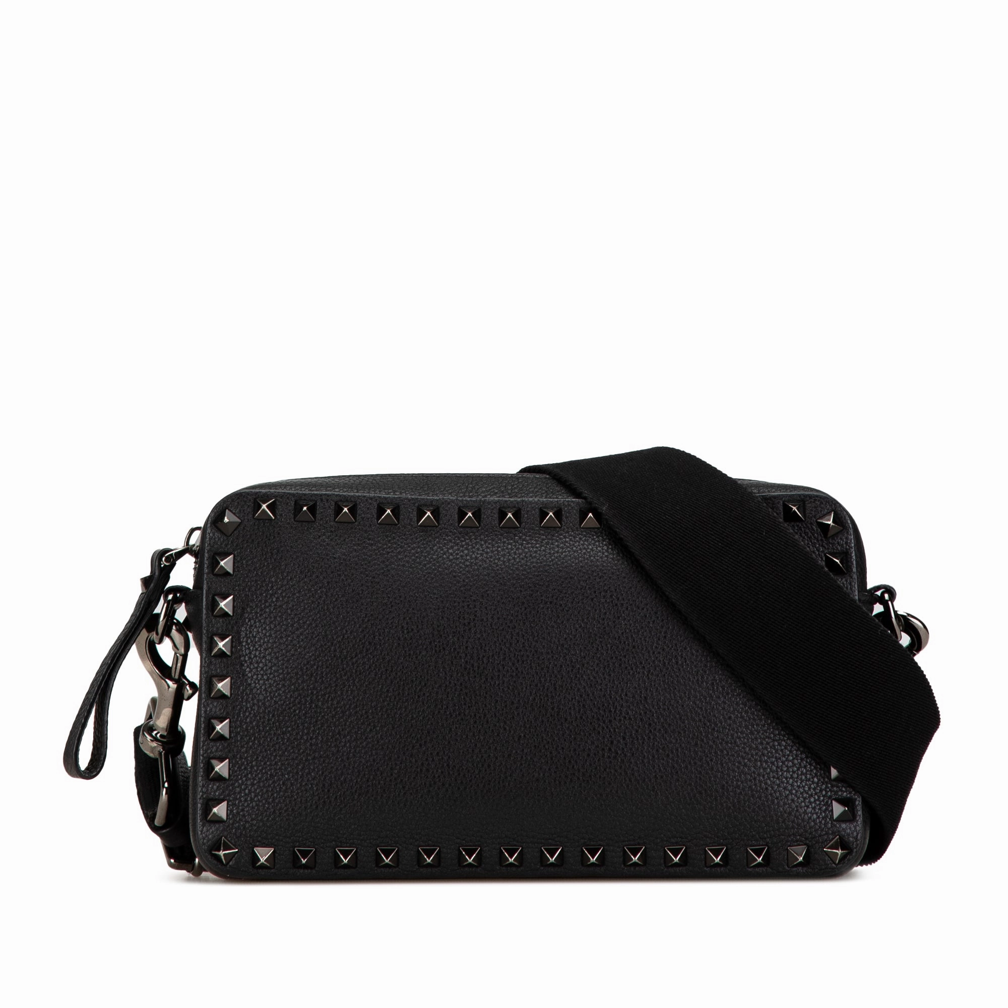 Grainy Calfskin Rockstud Crossbody