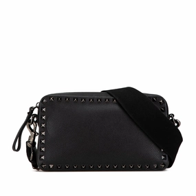 Grainy Calfskin Rockstud Crossbody