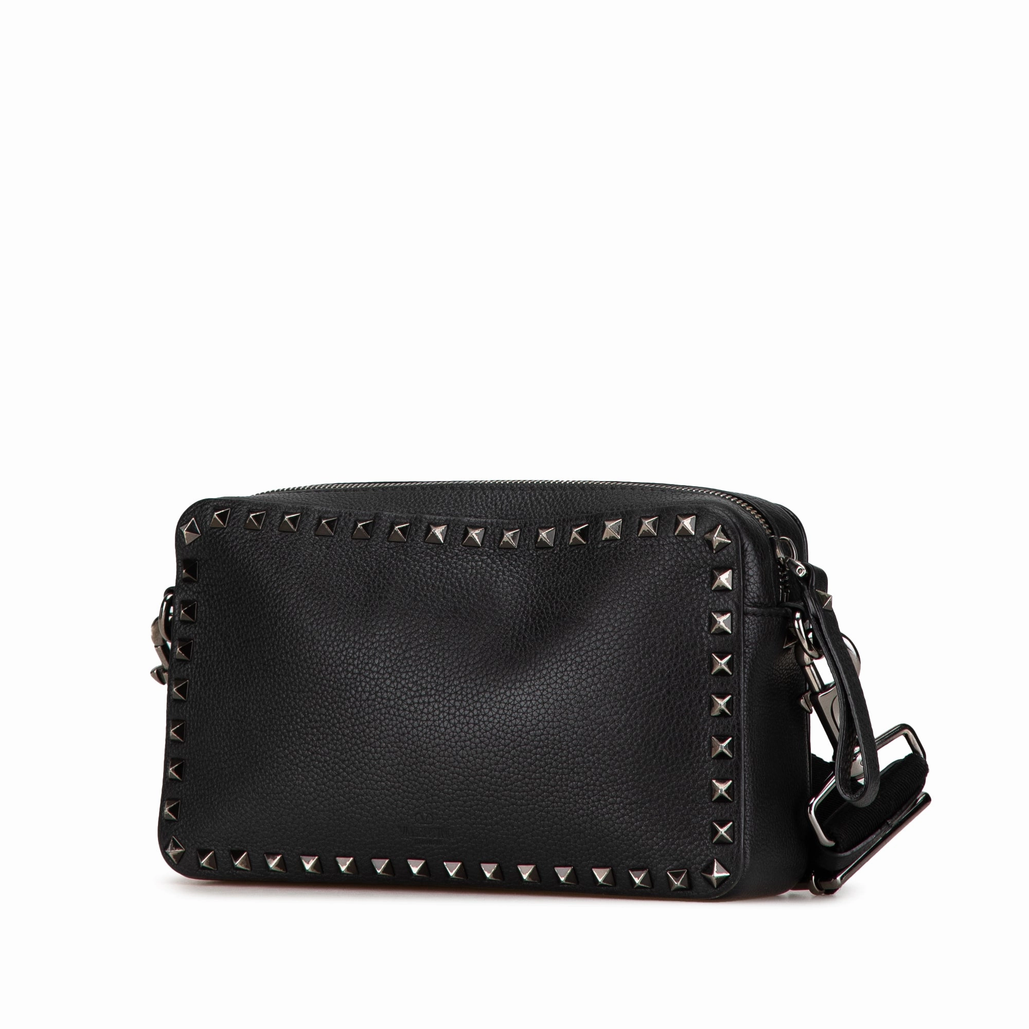 Grainy Calfskin Rockstud Crossbody