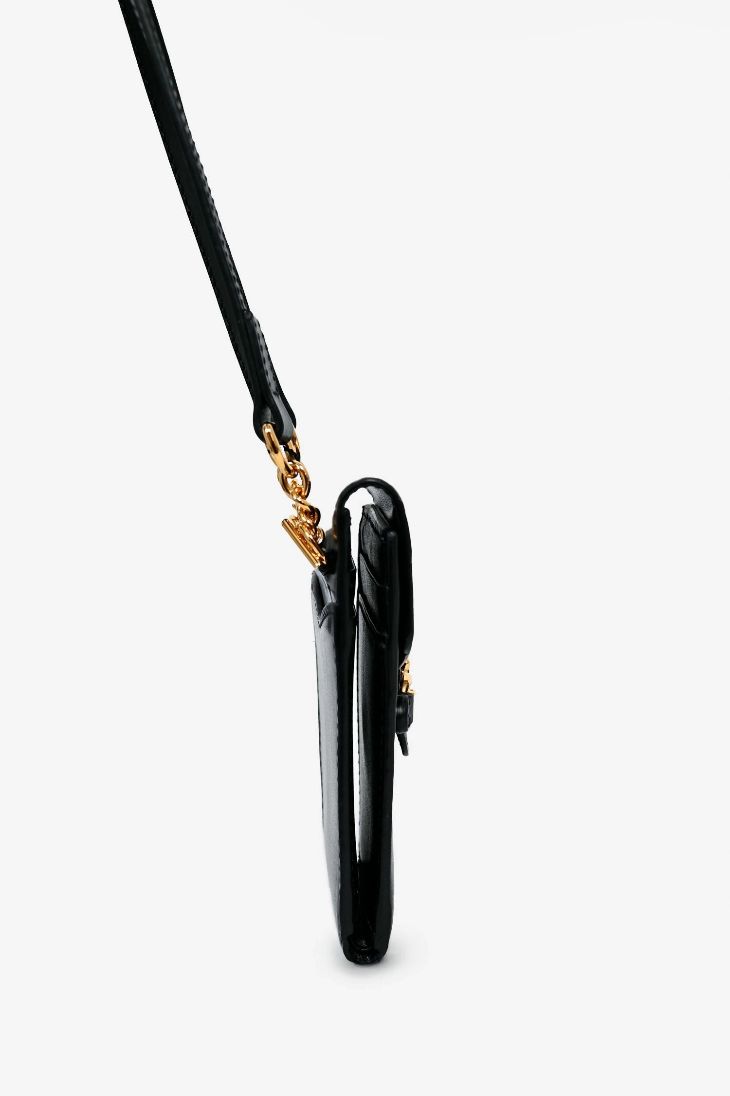 Gucci Black Leather Mini 1955 Horsebit Bifold Wallet Crossbody