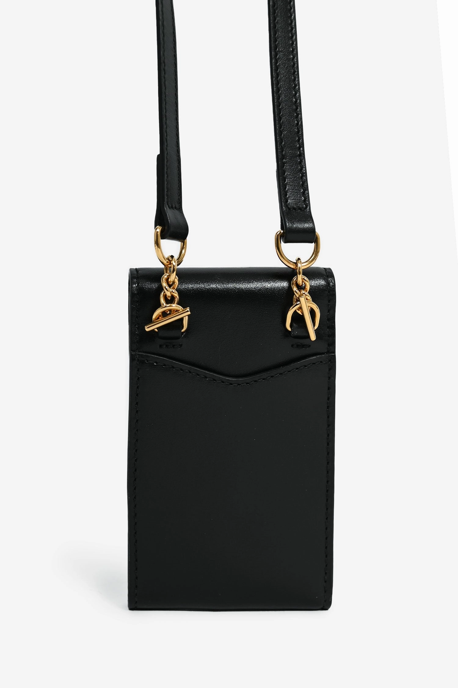 Gucci Black Leather Mini 1955 Horsebit Bifold Wallet Crossbody