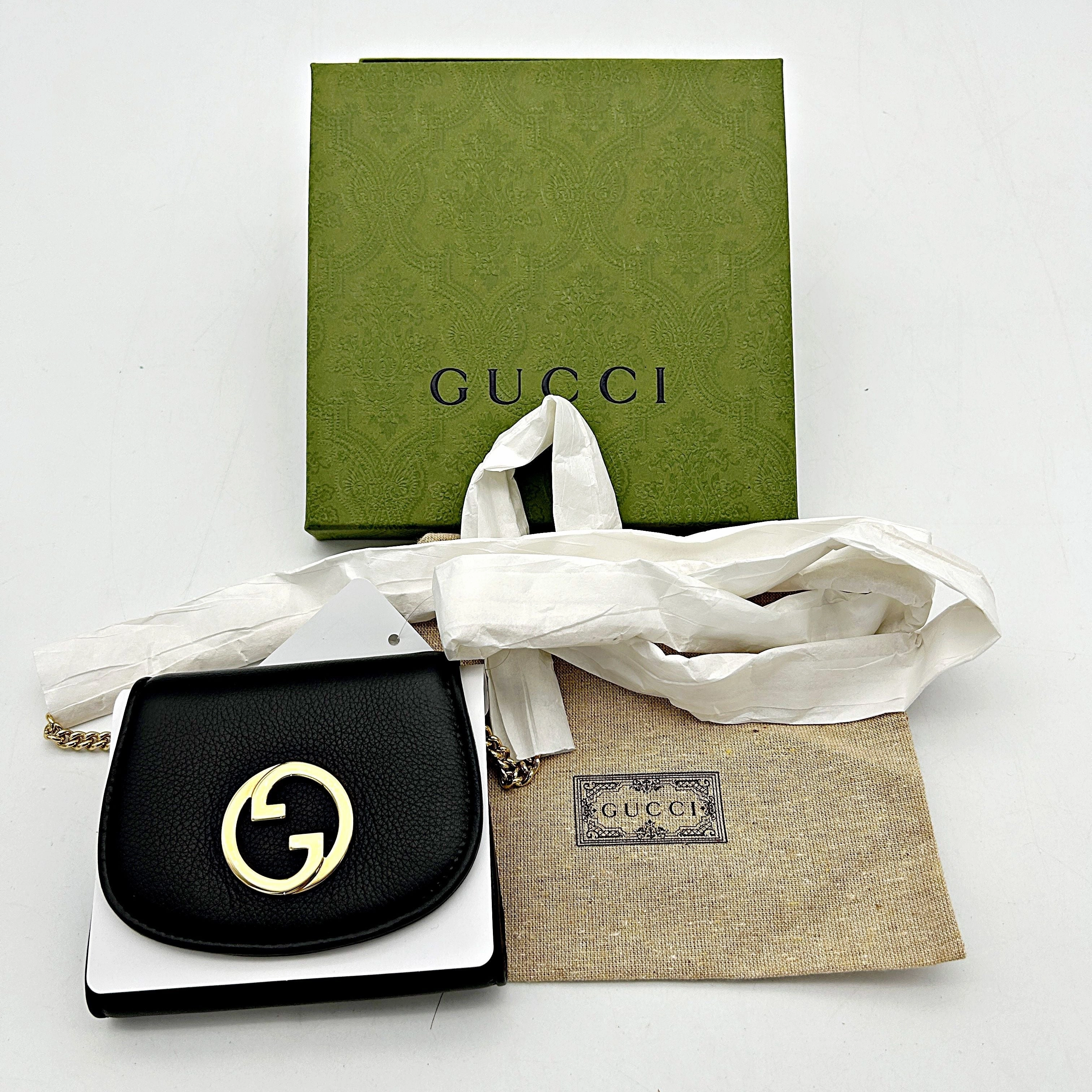 Gucci Blondie Medium Chain Wallet - Black Crossbody Bags, Handbags gu5664cc